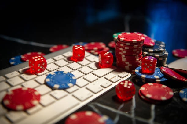 Live casino roulette and card game interface on screen